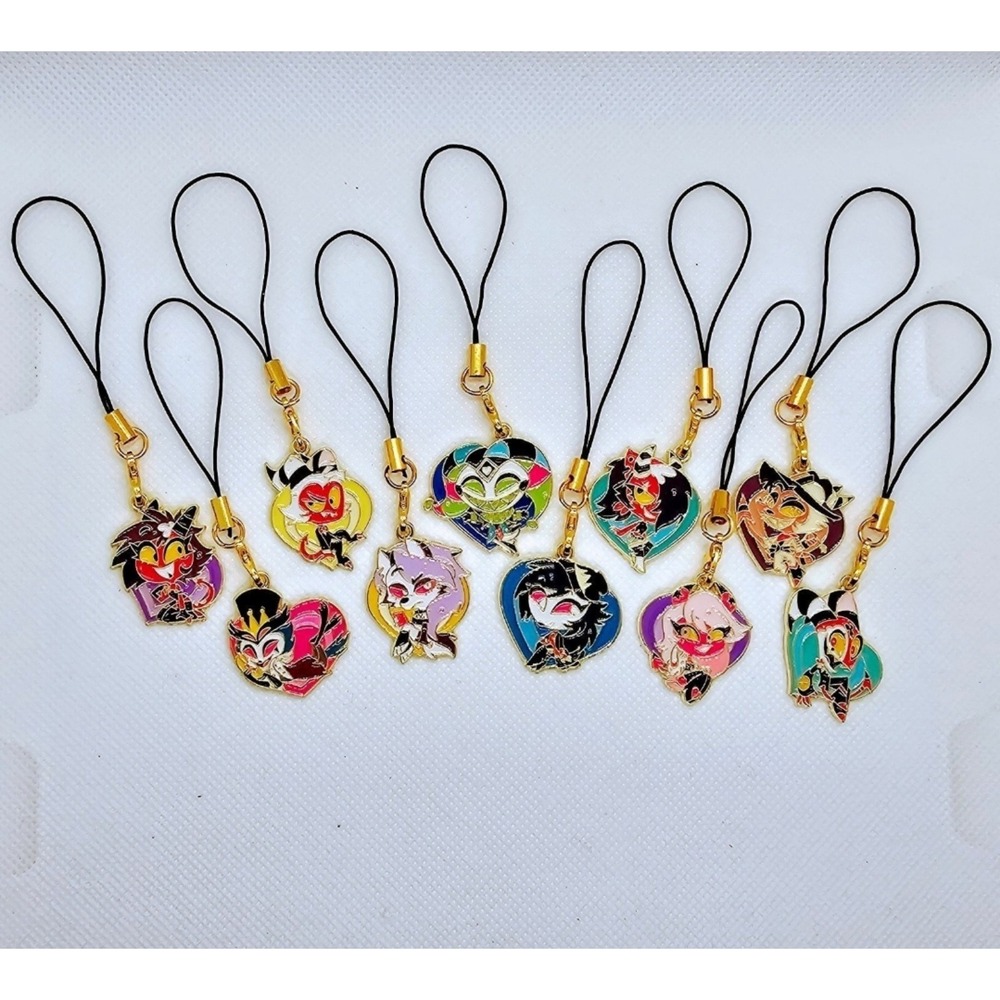 Full Set of Helluvaboss Phone Charms! Handmade! Blitz Stolas Luna Etc